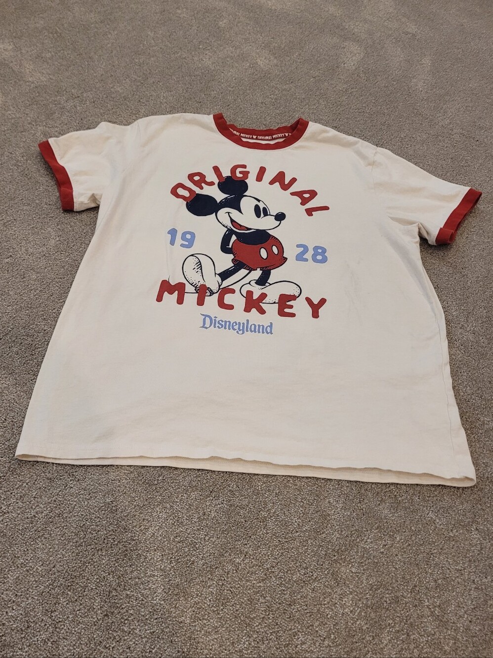 Disney Womens Original Mickey 1928 Disneyland T Shirt Size L